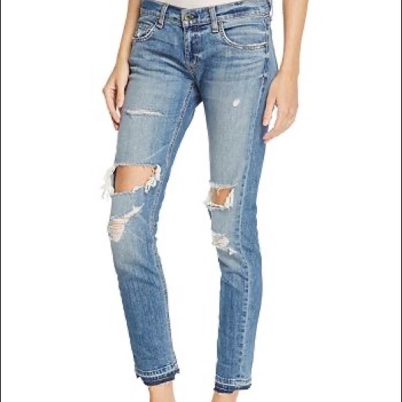rag & bone Denim - Rag & Bone Dre Capri Boyfriend Jeans in Kennedy size 26